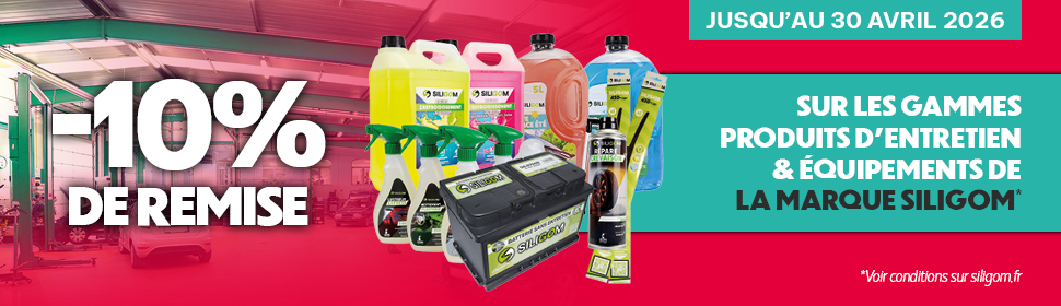 GO LES PROMOS AVEC -10 % SUR LES PRODUITS SILIGOM !