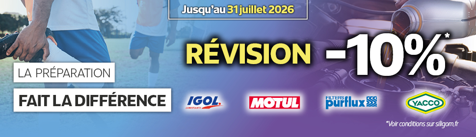 10% DE REMISE SUR LA RÉVISION ! SUR LA ROUTE DES VACANCES, LET'S GO !