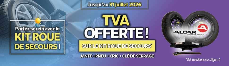 TVA OFFERTE SUR LES KITS ROUE DE SECOURS !