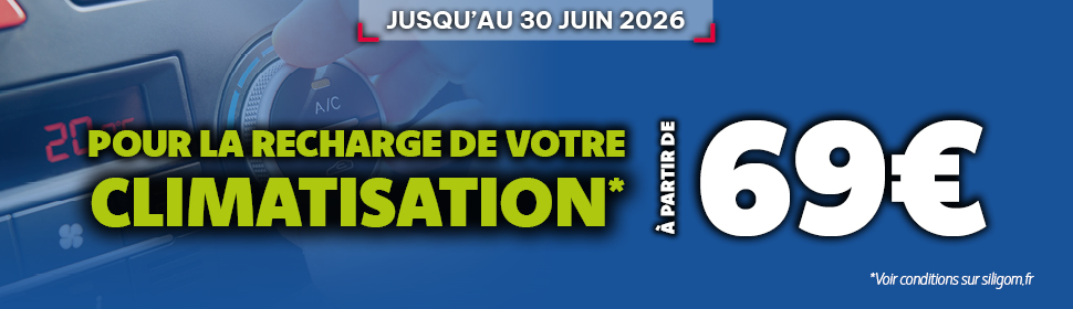 La recharge climatisation à partir de 69€ dans vos centres SILIGOM 