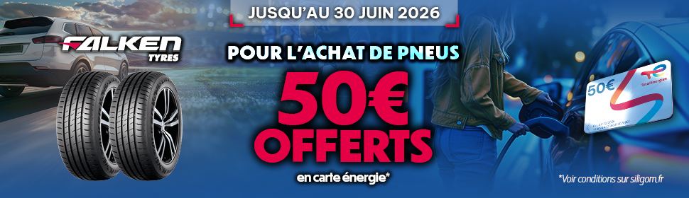 Jusqu’à 50€ remboursés sur les pneus Falken