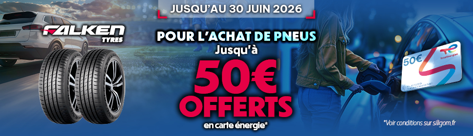 Jusqu’à 50€ remboursés sur les pneus Falken