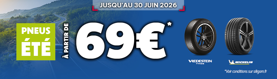 Promos sur une sélection de pneus été Michelin et Vredestein