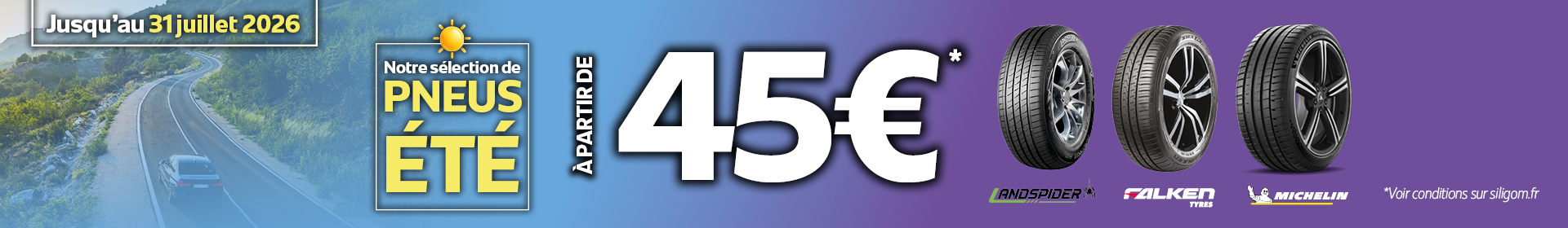 OPE JUILLET 2026 - PROMOS PNEUS