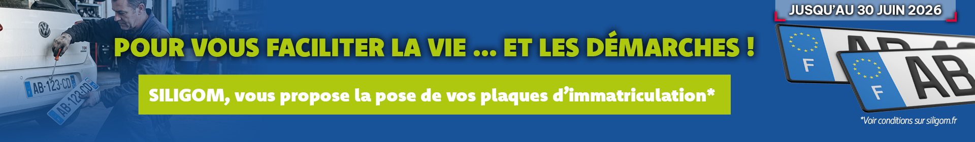 OPE JUIN - PLAQUE D'IMMATRICULATION